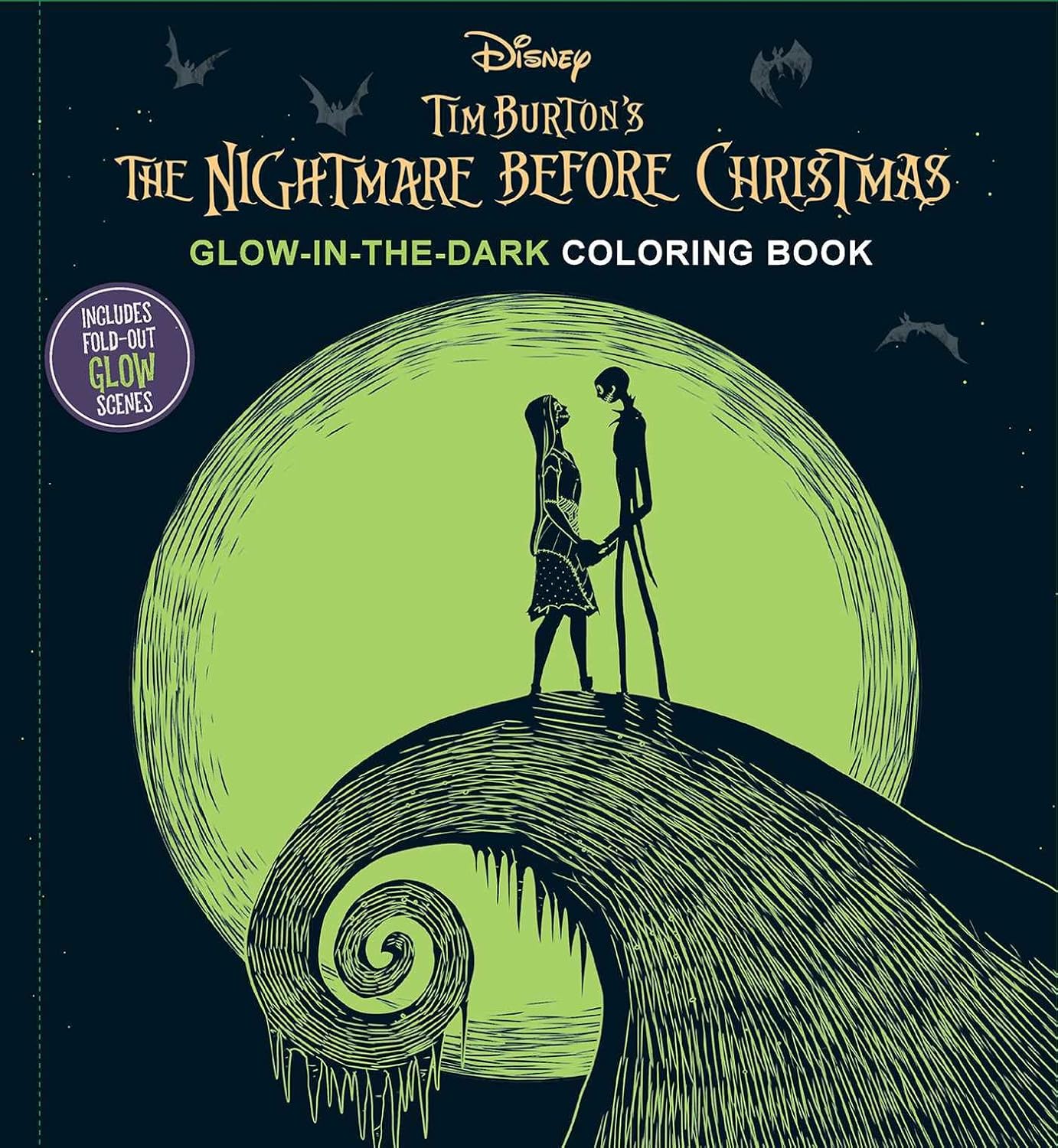The Nightmare Before Christmas Glow-in-the-Dark Coloring Book - Disney Tim Burton's