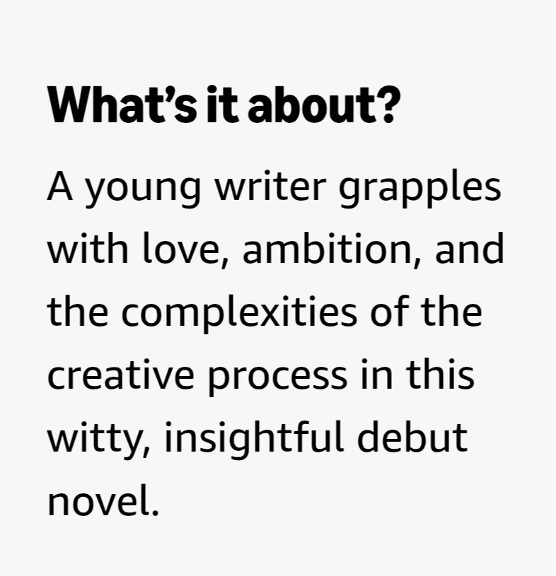 Early Work: A Novel