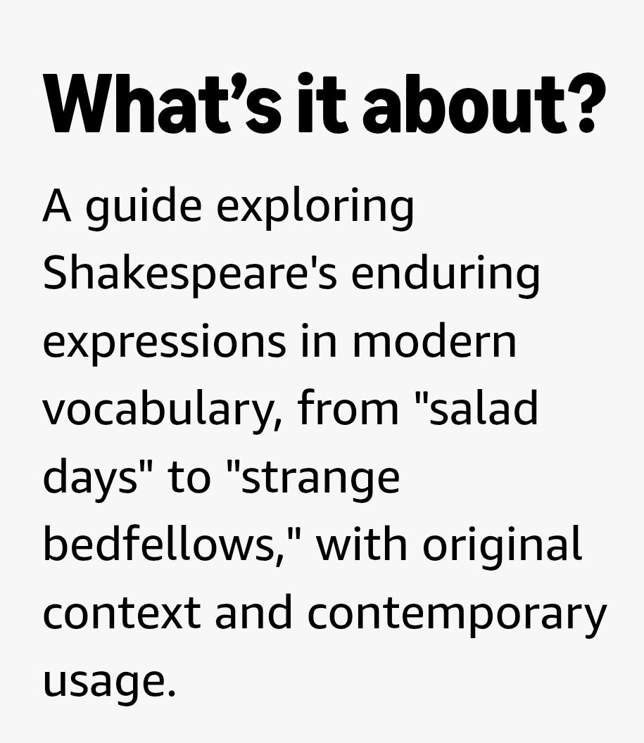 Brush Up Your Shakespeare