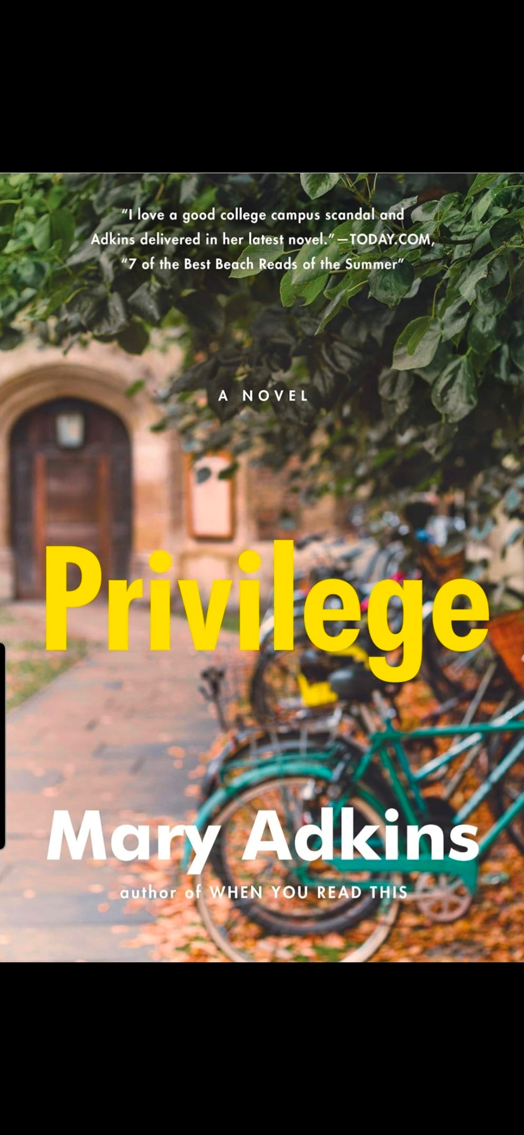 Privilege: A Gripping #MeToo-Era Novel of Campus Sexual Assault and Three Young Women Fighting for Justice