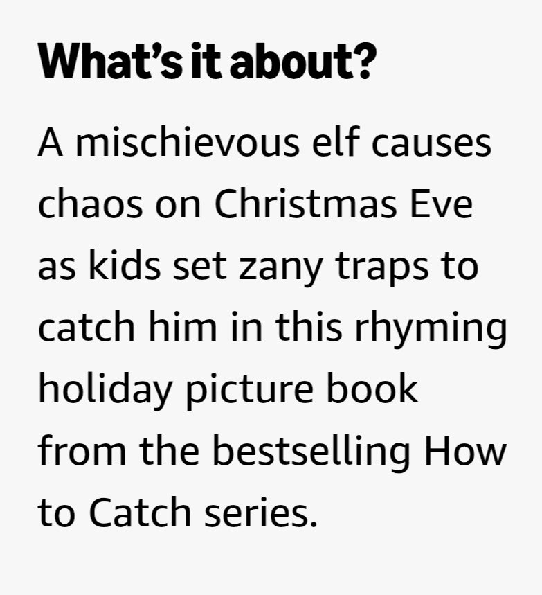 How to Catch an Elf