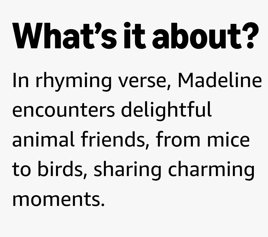 Madeline Loves Animals