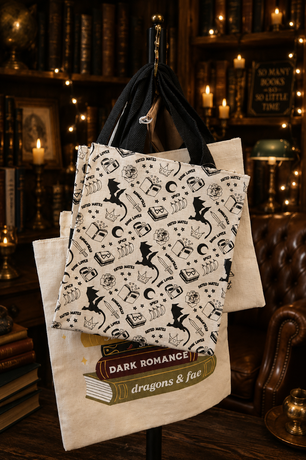Dragon rider - small tote bag