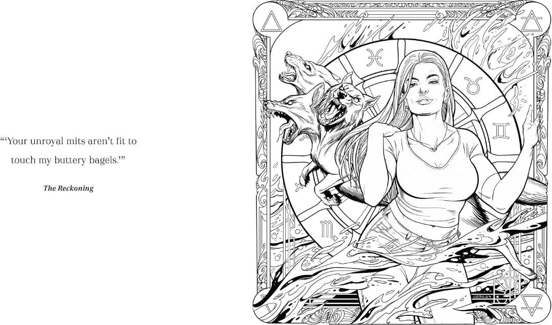 The Official Zodiac Academy Coloring Book: