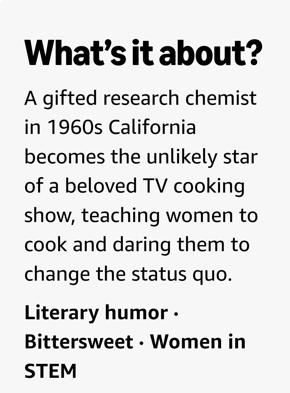 Lessons in Chemistry: A Novel