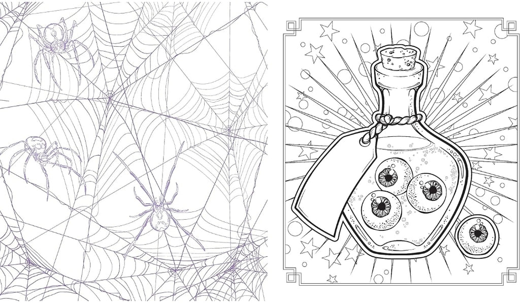 The Witch Coloring Book: Color Your Way Through Spells and Potions (Creative Coloring)