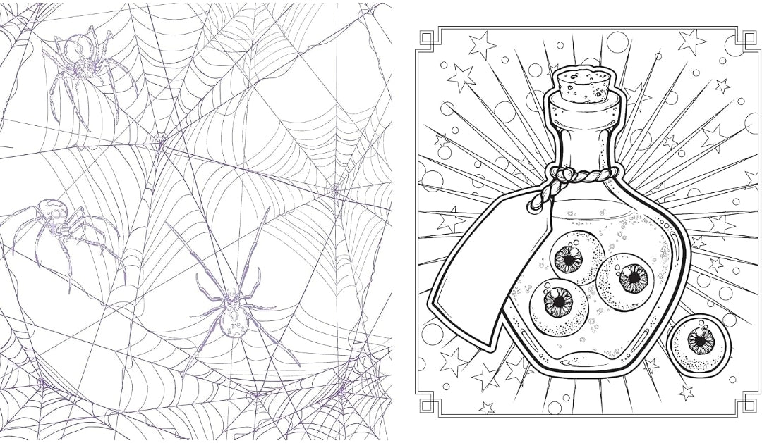 The Witch Coloring Book: Color Your Way Through Spells and Potions (Creative Coloring)