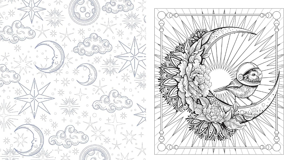 Moon Magic Coloring Book: Tap Into Your Mystical Potential (Chartwell Coloring Books)