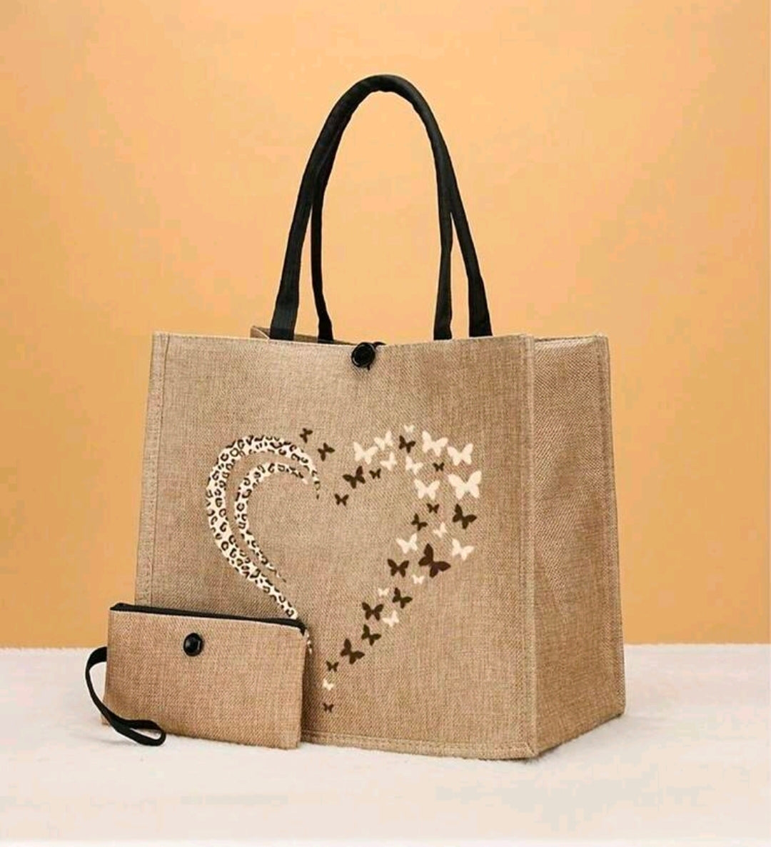 2 pc jute tote