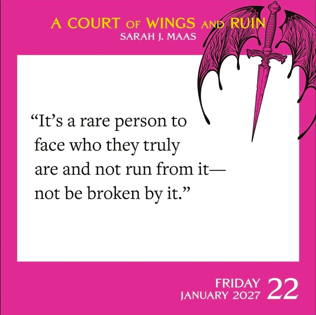 2027 calendar 📅 A Court of Thorns and Roses 🌹