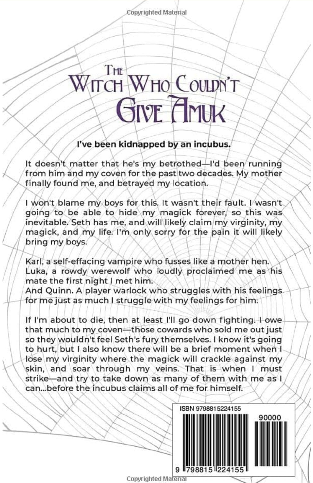 The Witch Who Couldn't Give Amuk: A reverse harem witch adventure (Aggie's Boys) book 2 of 3