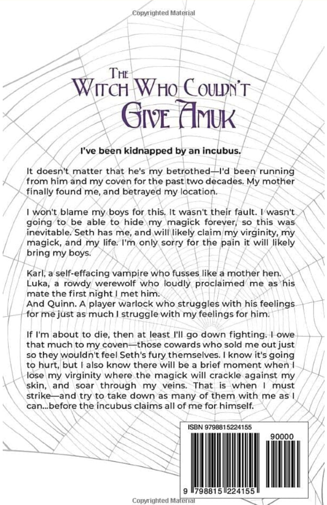 The Witch Who Couldn't Give Amuk: A reverse harem witch adventure (Aggie's Boys) book 2 of 3