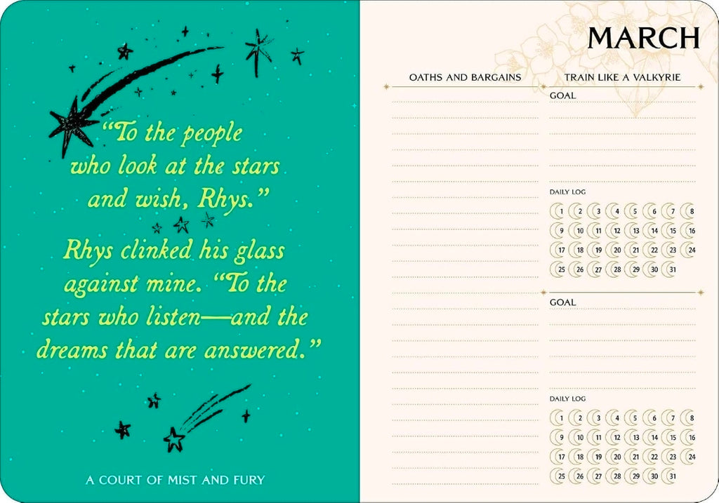 A Court of Thorns and Roses 2027 Monthly/Weekly Planner Calendar