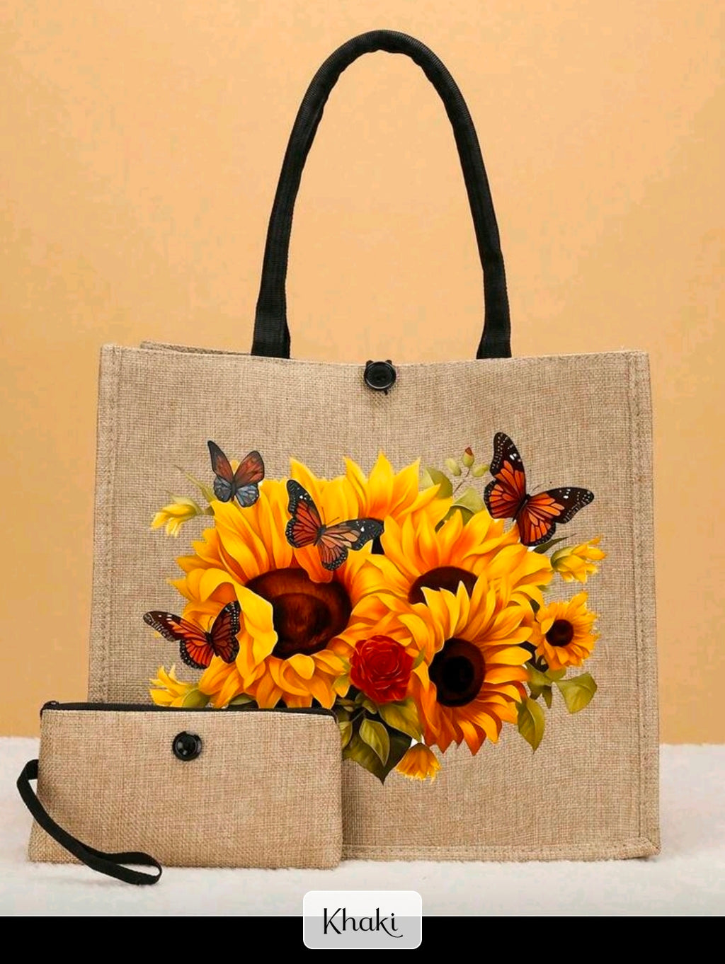 2 pc jute tote