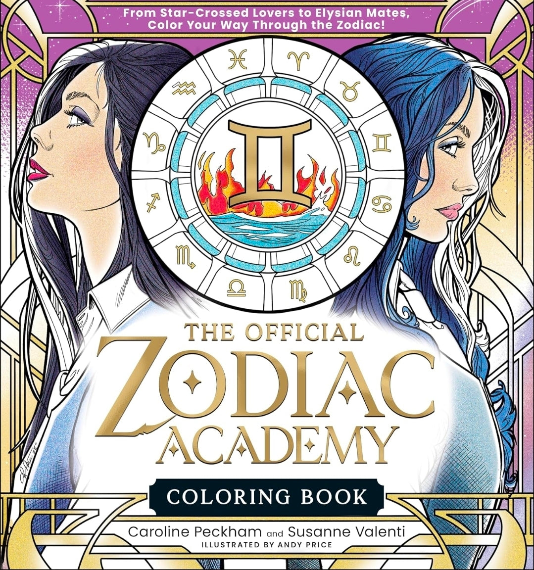 The Official Zodiac Academy Coloring Book: