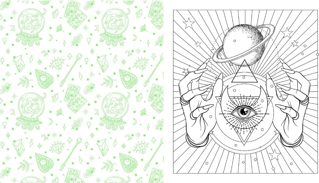 The Witch Coloring Book: Color Your Way Through Spells and Potions (Creative Coloring)