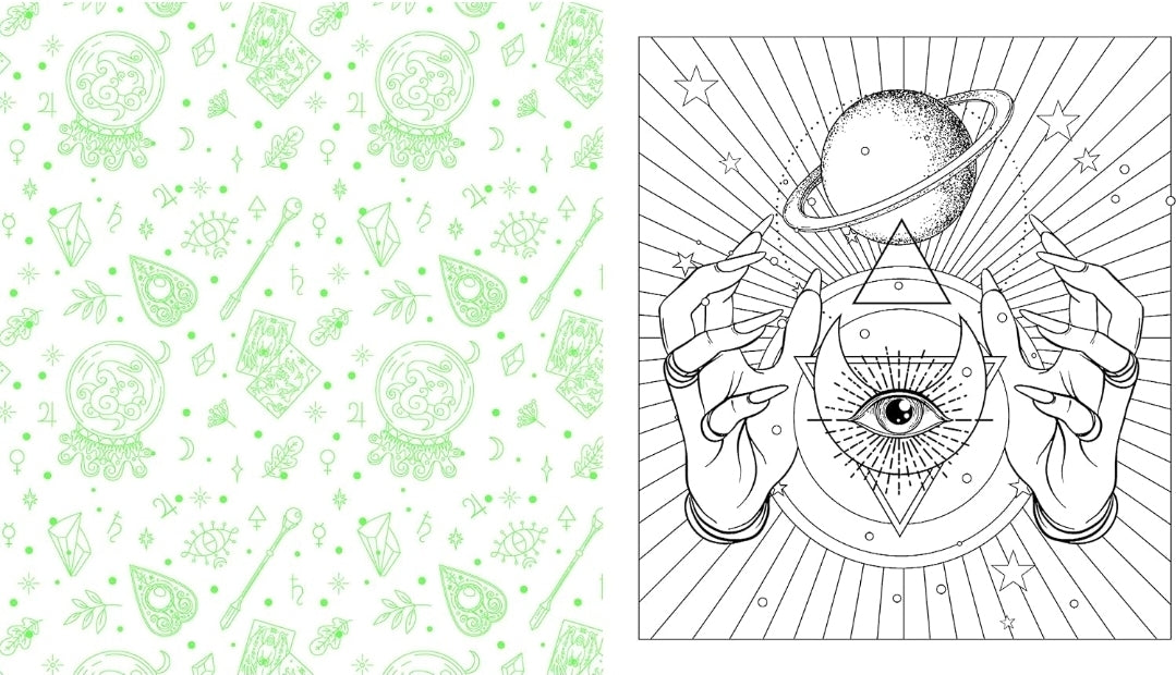 The Witch Coloring Book: Color Your Way Through Spells and Potions (Creative Coloring)